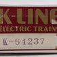 K-Line K64237 O Gauge Santa Fe Classic Boxcar #64237 EX/Box