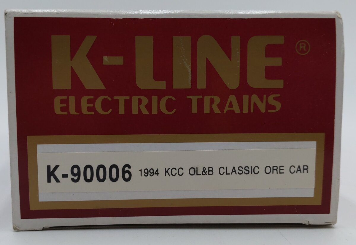K-Line K90006 O Gauge K-Line Collectors Club 1994 Big Red Line Ore Car EX/Box
