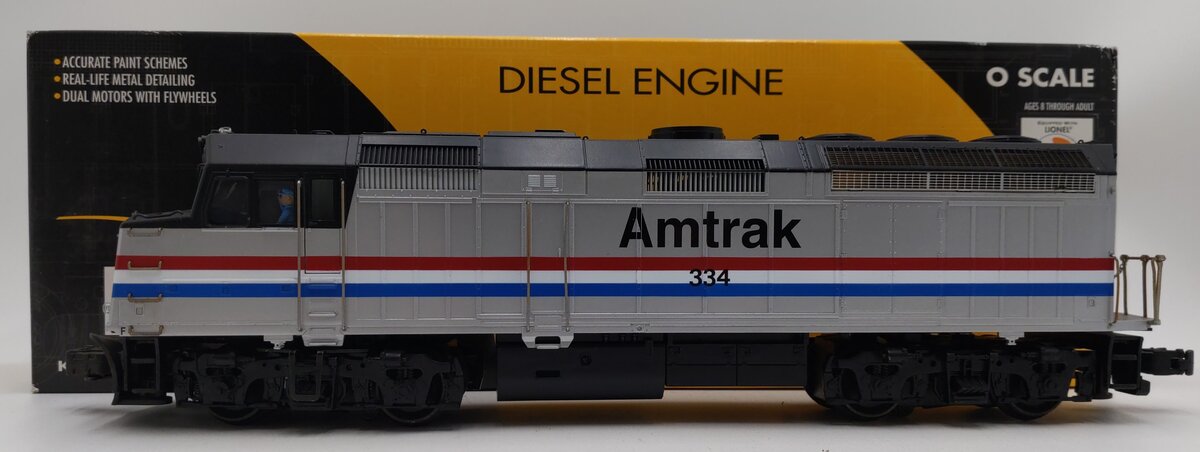 K-Line K2403-0334 O Amtrak F40 Diesel Locomotive #334 EX/Box