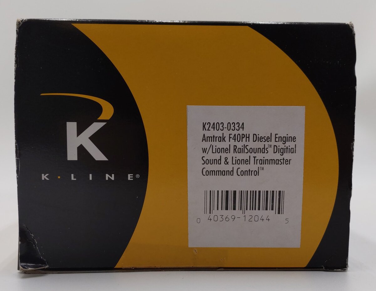 K-Line K2403-0334 O Amtrak F40 Diesel Locomotive #334 EX/Box