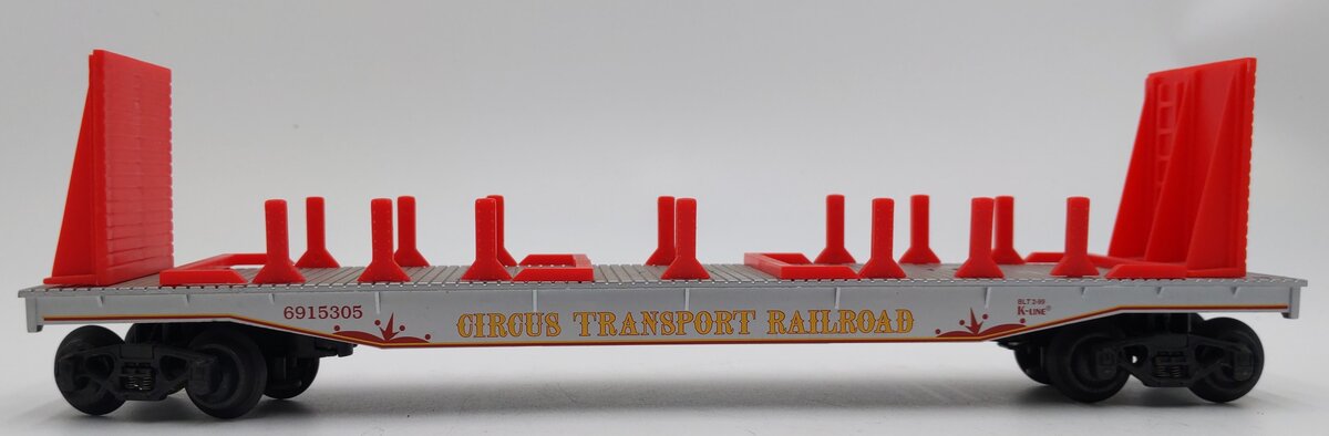 K-Line K691-5305 Circus Transport Flatcar (No Autos) EX/Box