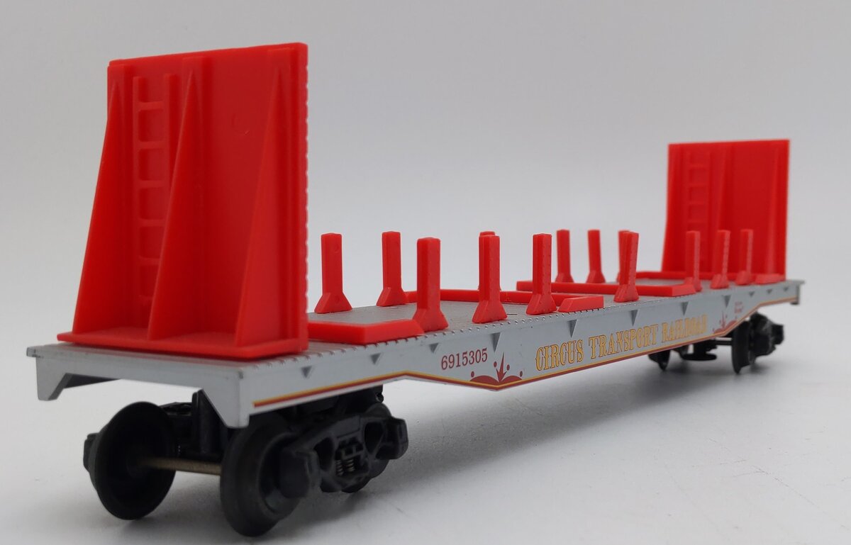 K-Line K691-5305 Circus Transport Flatcar (No Autos) EX/Box