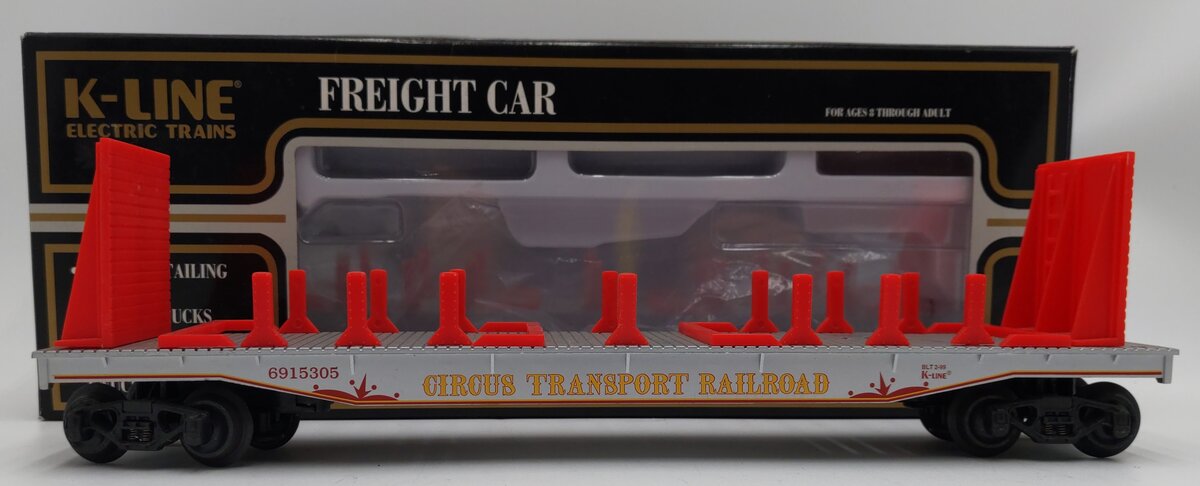 K-Line K691-5305 Circus Transport Flatcar (No Autos) EX/Box
