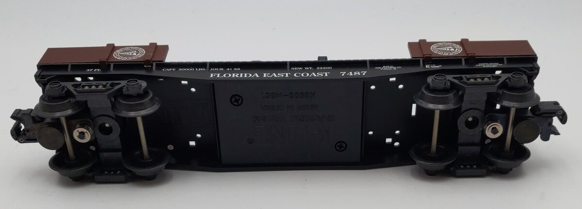 K-Line K661-1551 Florida East Coast Flat Car with 4 Vats LN/Box