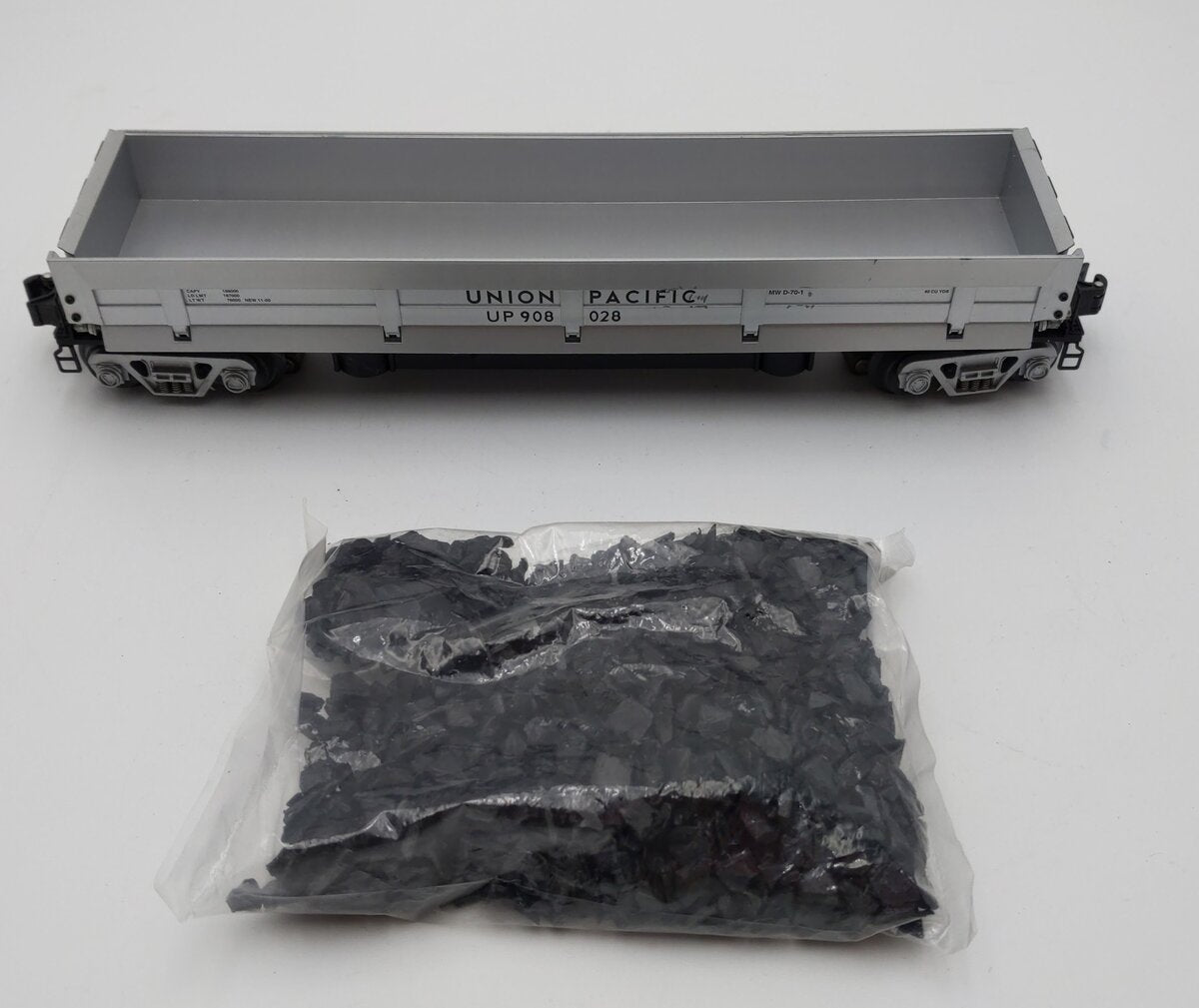 K-Line K712-2111 O Union Pacific Operating Coal Dump Car with Coal Load #908028 EX/Box