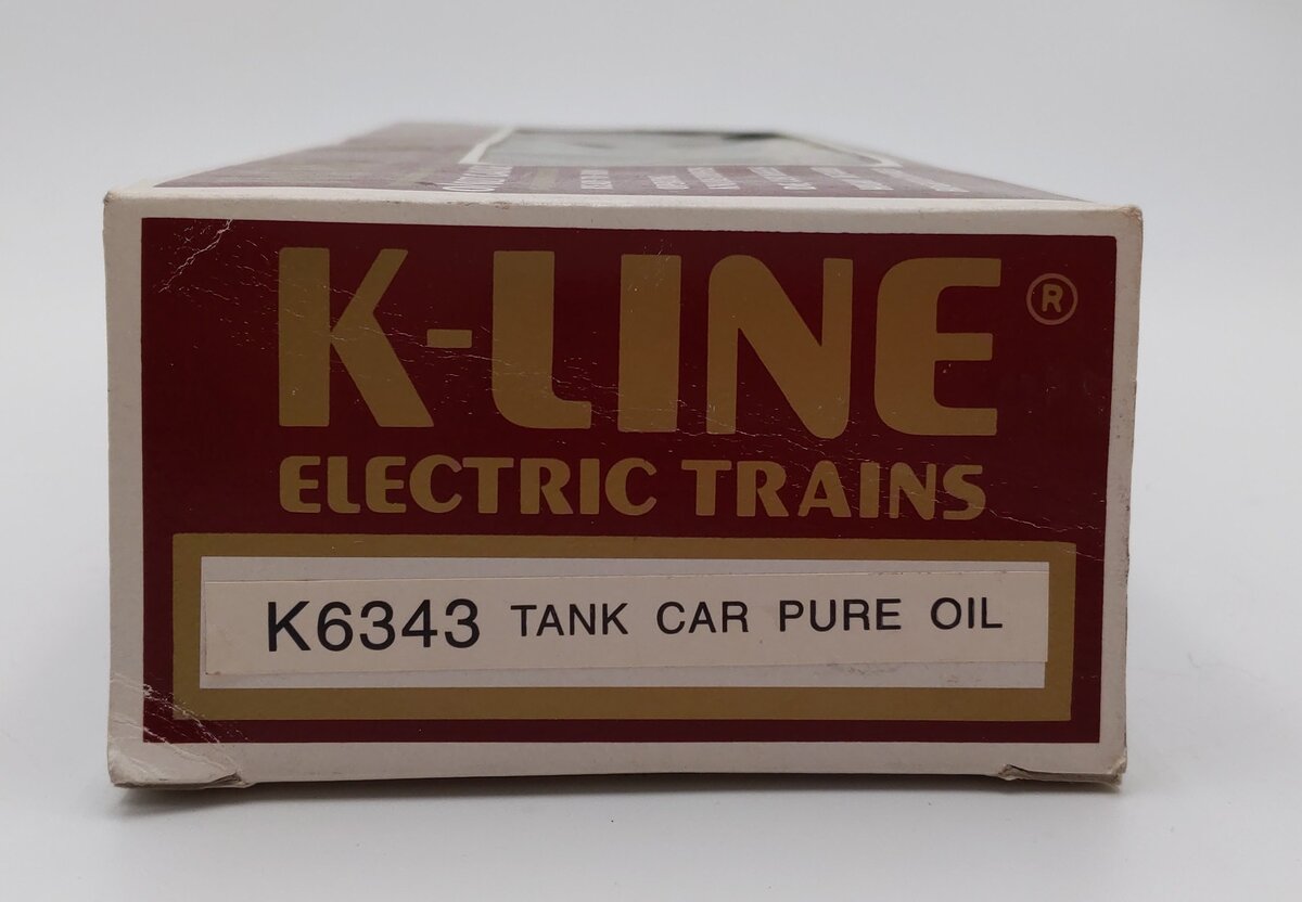 K-Line K6343 O Pure Oil Single Dome Tank Car EX/Box