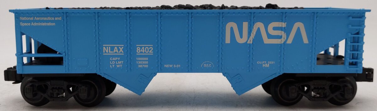 K-Line K622-8011 O Gauge NASA Hopper Car #8402 EX/Box