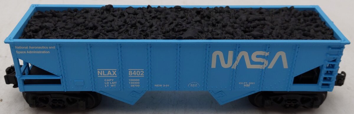 K-Line K622-8011 O Gauge NASA Hopper Car #8402 EX/Box