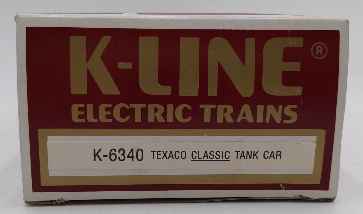 K-Line K-6340 O Texaco Single Dome Classic Tank Car EX/Box