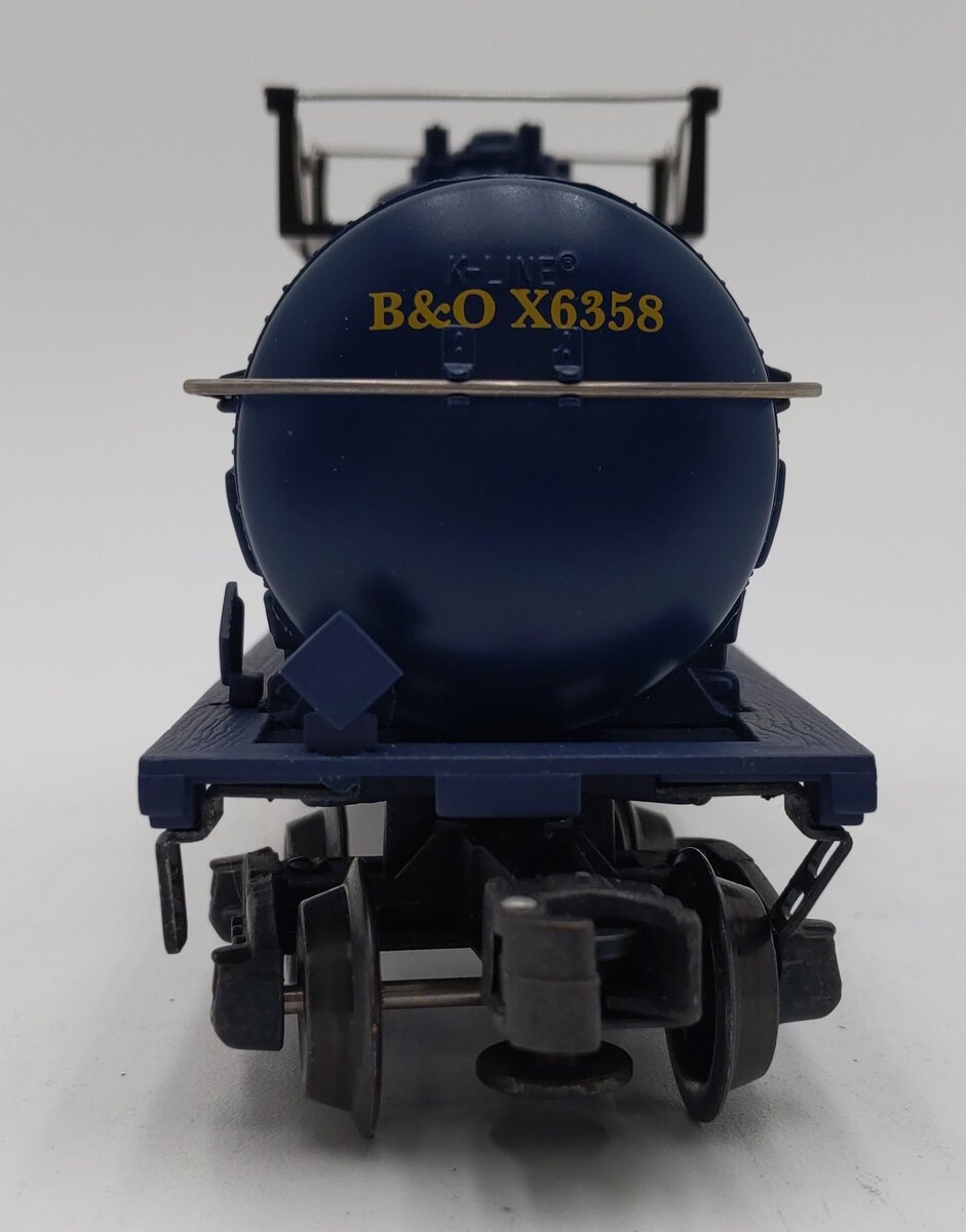 K-Line K-6358 O Gauge Baltimore & Ohio Single Dome Tank Car #X6358 LN/Box