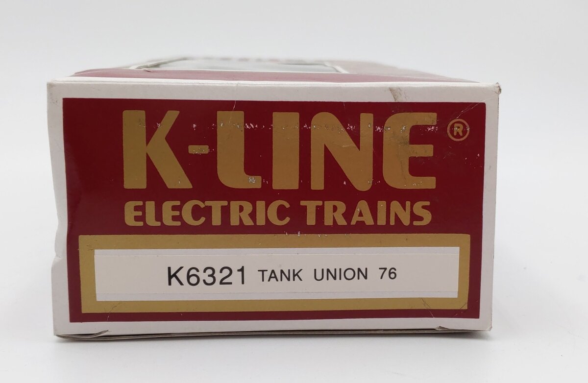 K-Line K6321 O Gauge Union 76 Single Dome Tank Car #6321 EX/Box