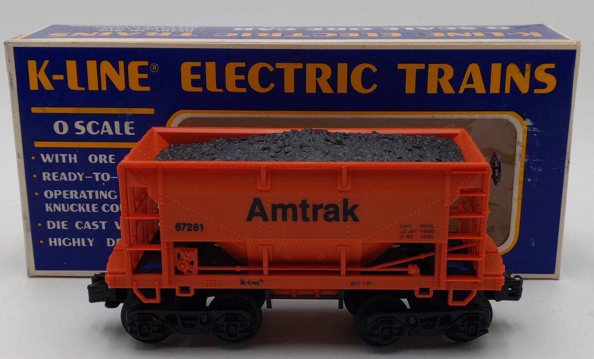 K-Line K67261 O Amtrak Ore Car EX/Box