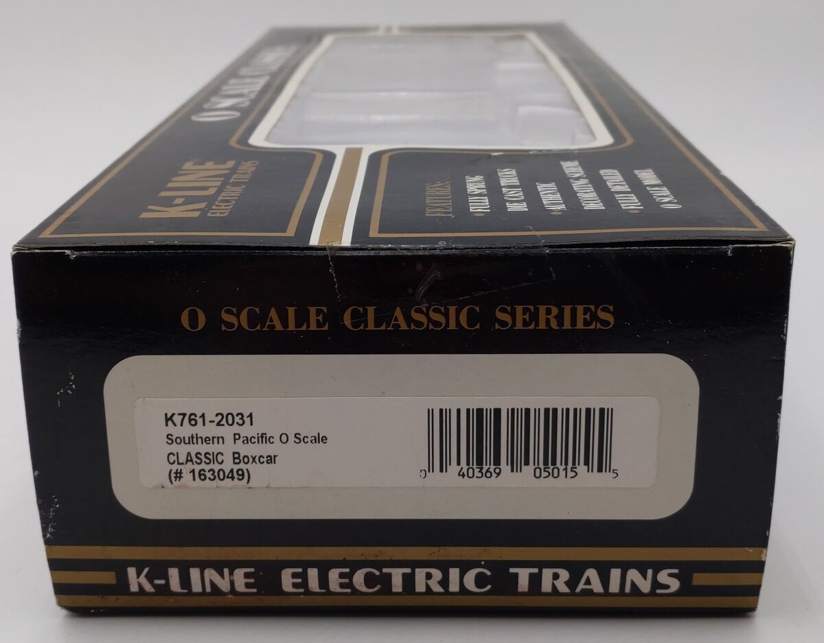 K-Line K761-2031 O Southern Pacific Classic Boxcar #163049 EX/Box