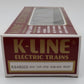 K-Line K648002 O Erie Classic Boxcar W/ Black Roof EX/Box