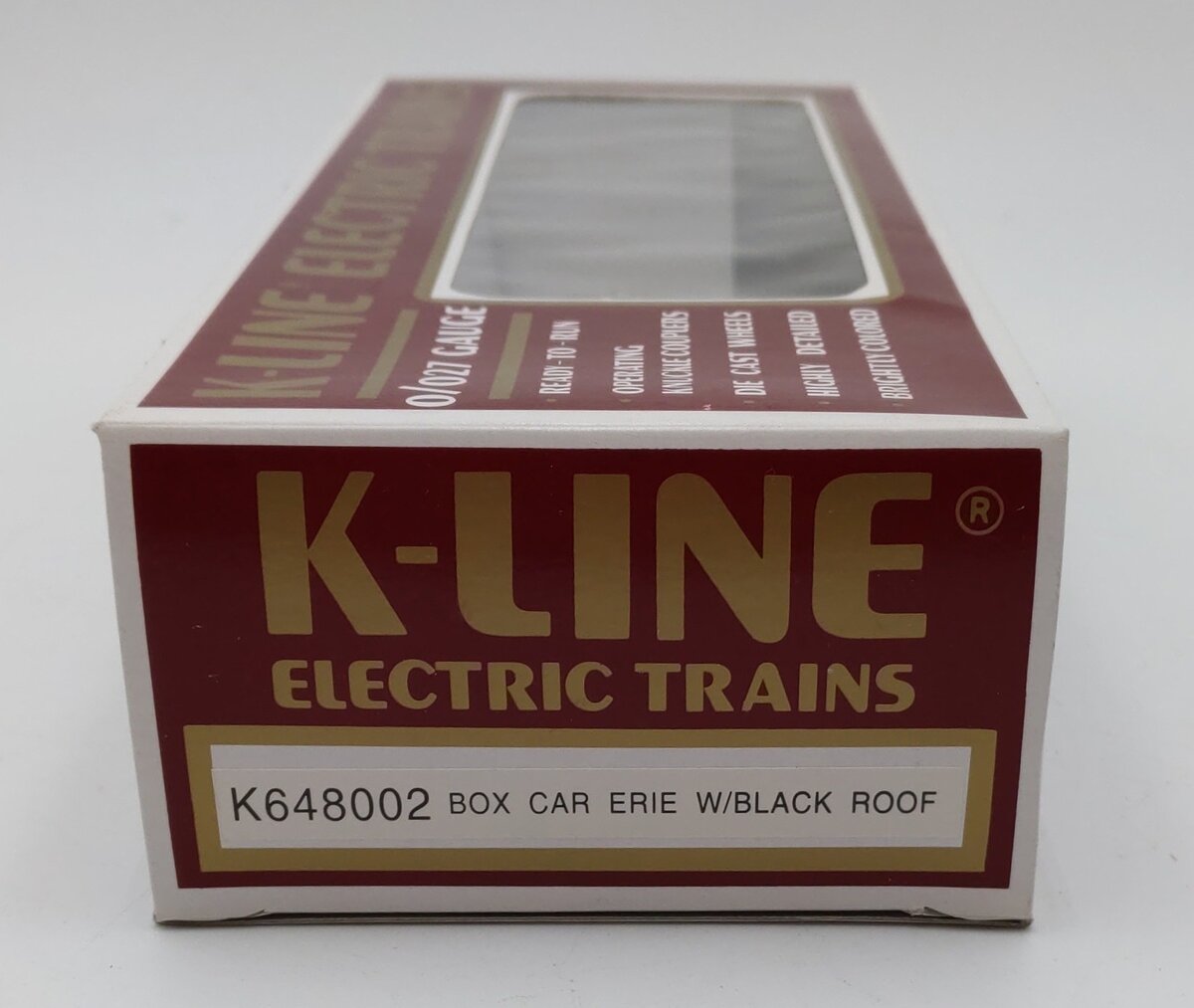 K-Line K648002 O Erie Classic Boxcar W/ Black Roof EX/Box