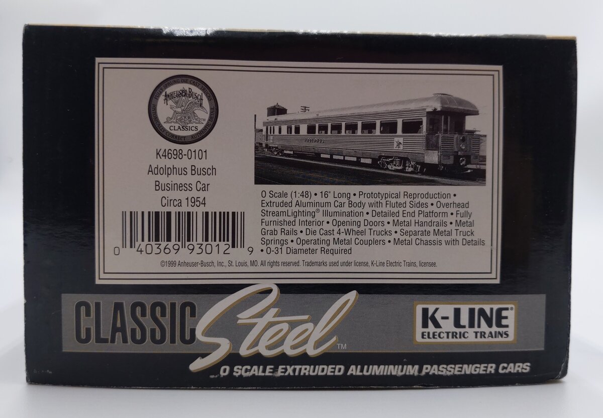 K-Line K4698-0101 O Gauge Busch 