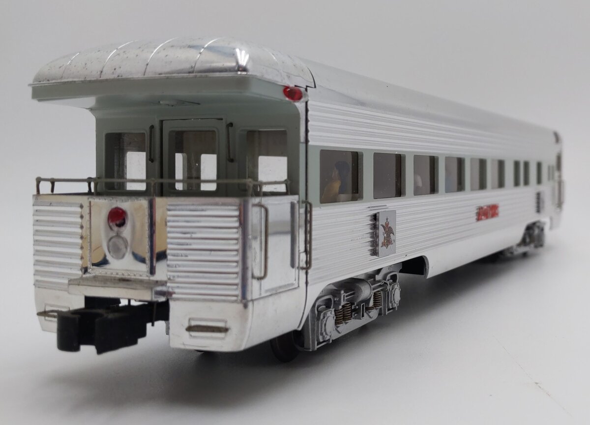K-Line K4698-0101 O Gauge Busch "Adolphus" 16" Aluminum Business Observation Car EX/Box