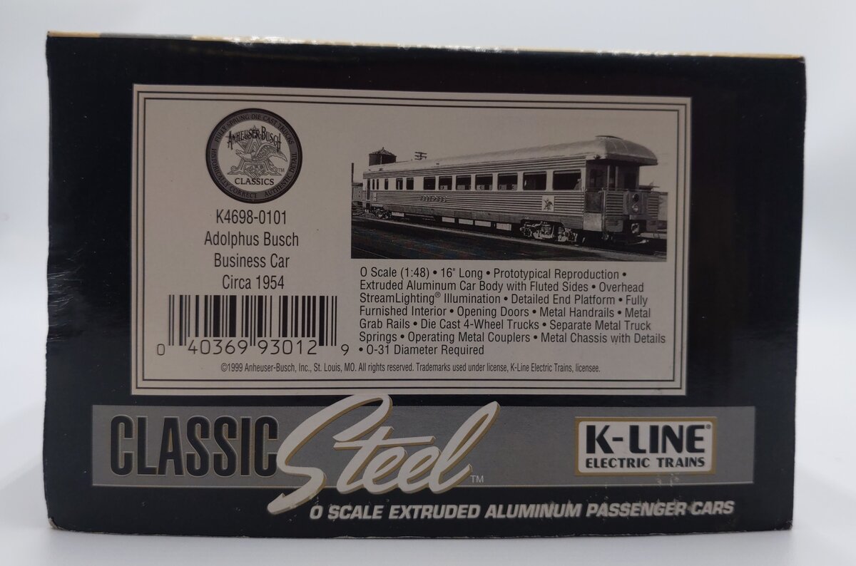 K-Line K4698-0101 O Gauge Busch 