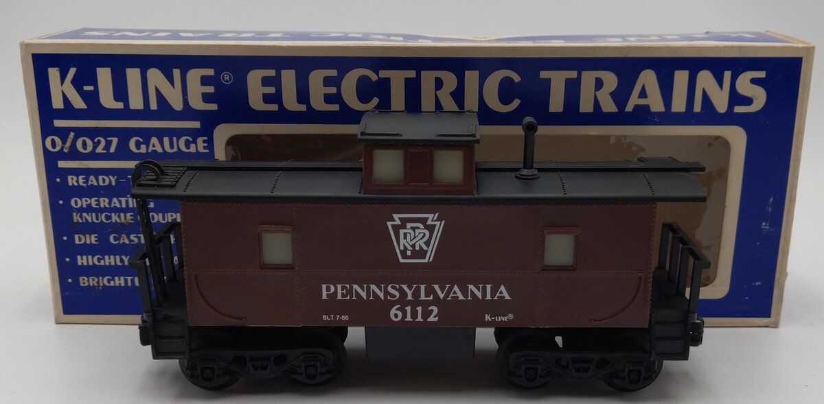 K-Line K6112 Pennsylvania Illuminated Caboose EX/Box