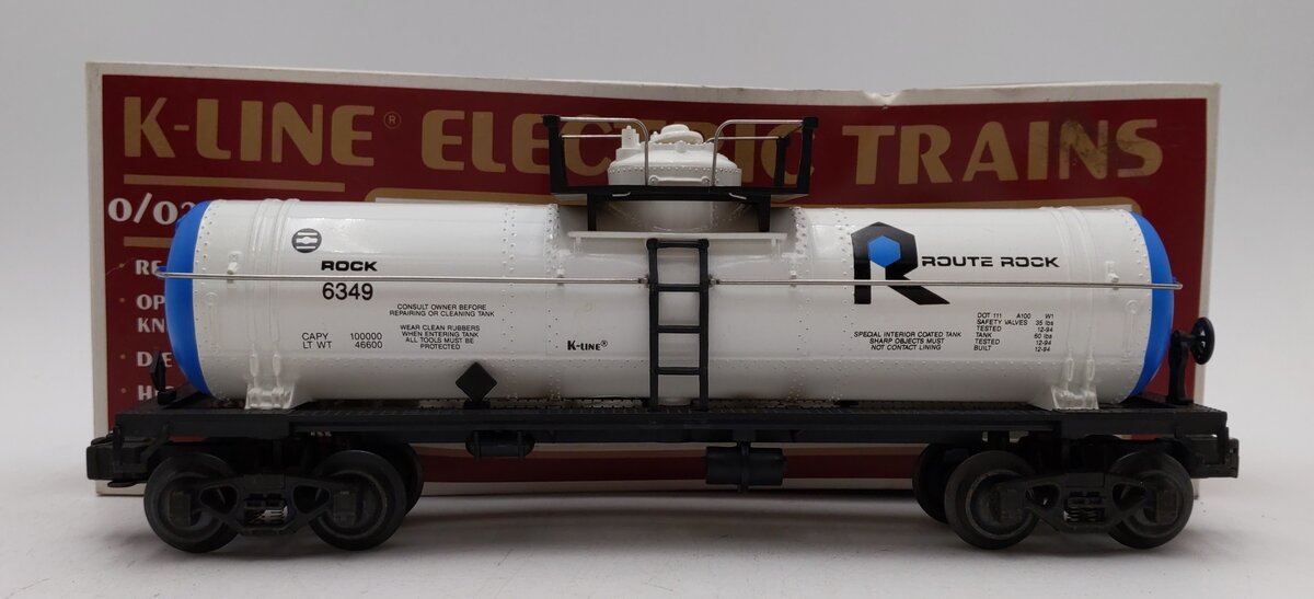 K-Line K6349 O Gauge Route Rock Single Dome Tank Car LN/Box