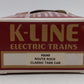 K-Line K6349 O Gauge Route Rock Single Dome Tank Car LN/Box