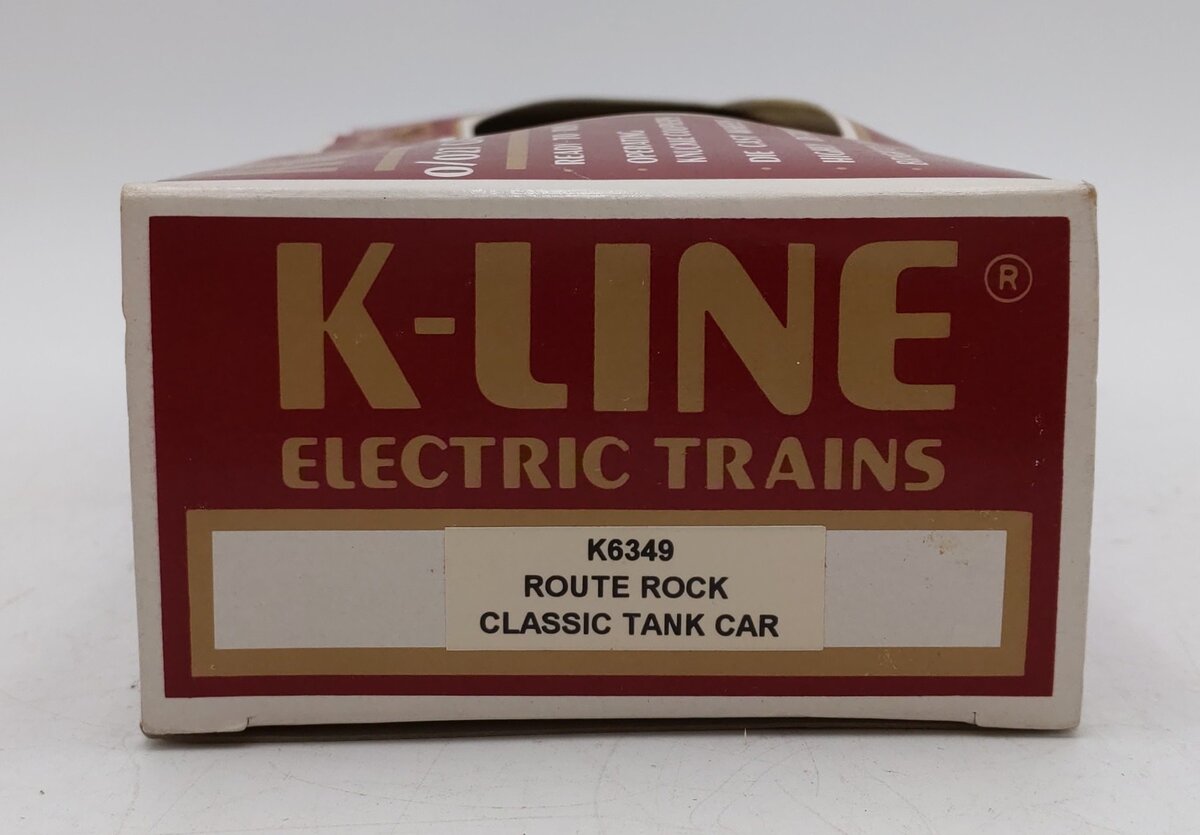 K-Line K6349 O Gauge Route Rock Single Dome Tank Car LN/Box
