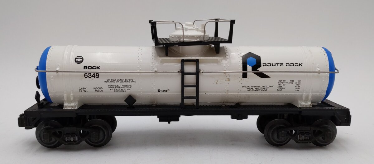 K-Line K6349 O Gauge Route Rock Single Dome Tank Car LN/Box