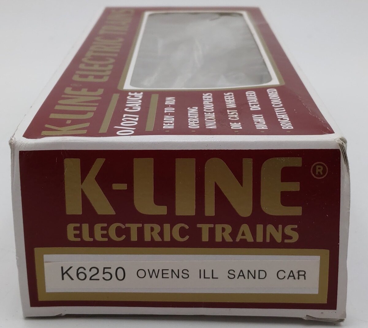 K-Line K6250 O Gauge Owens Illinois Classic Sand Hopper EX/Box