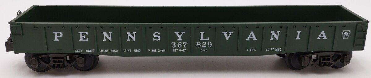 MTH 20-7200 O Gauge Pennsylvania Gondola #367829 EX/Box