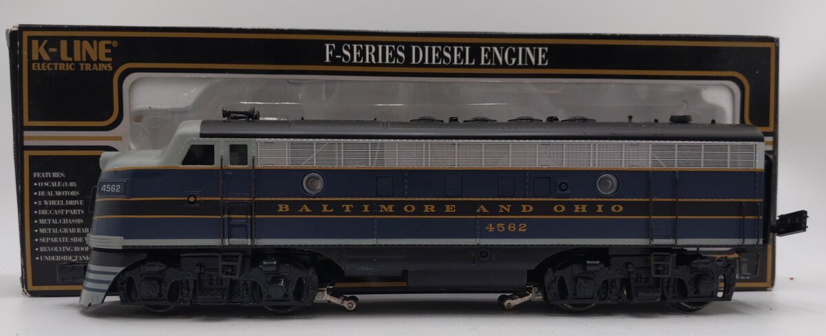 K-Line K2510-4562 O Baltimore & Ohio F7 Powered Diesel A-Unit #4562 LN/Box