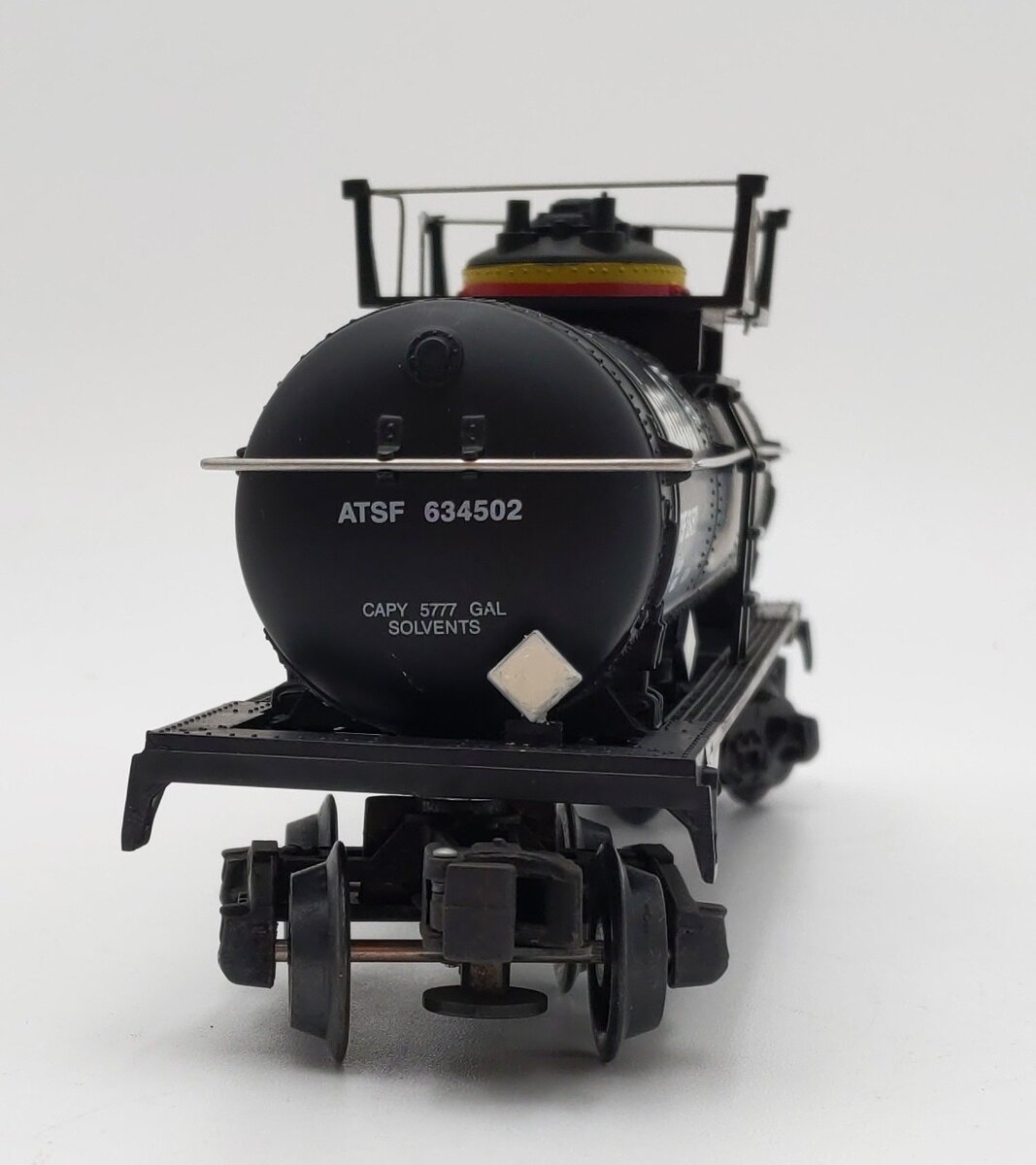 K-Line K-634502 O Gauge Santa Fe Black Single Dome Tank Car #634502 EX/Box