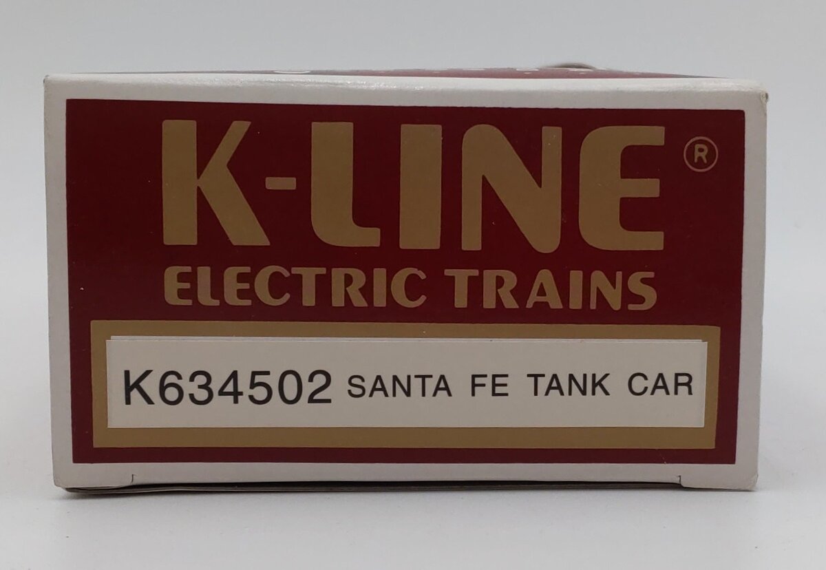 K-Line K-634502 O Gauge Santa Fe Black Single Dome Tank Car #634502 EX/Box