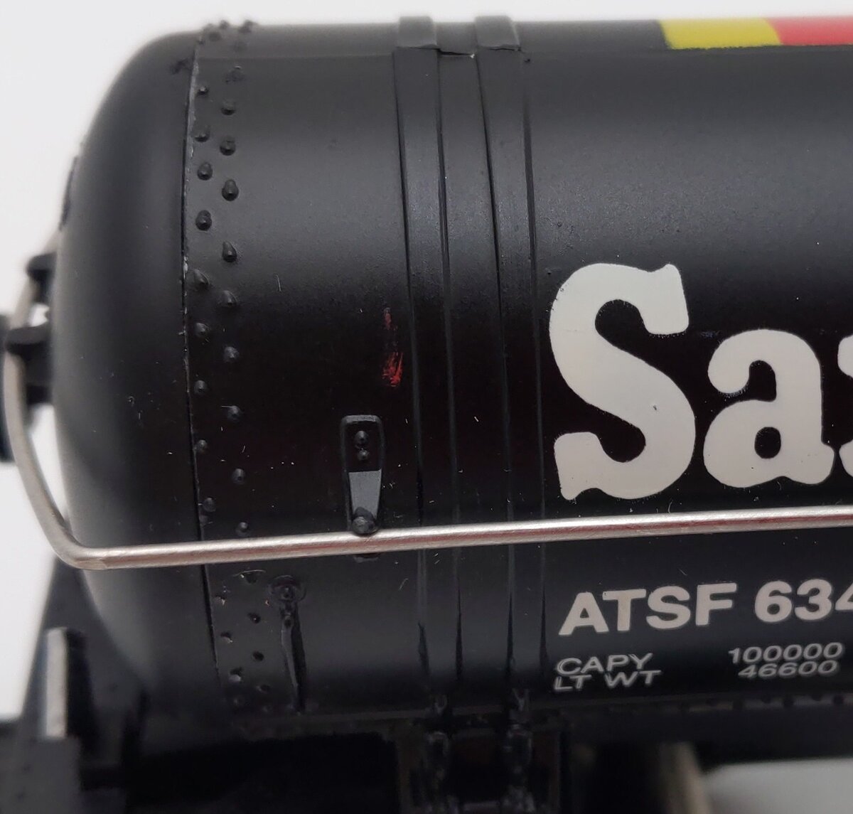 K-Line K-634502 O Gauge Santa Fe Black Single Dome Tank Car #634502 EX/Box