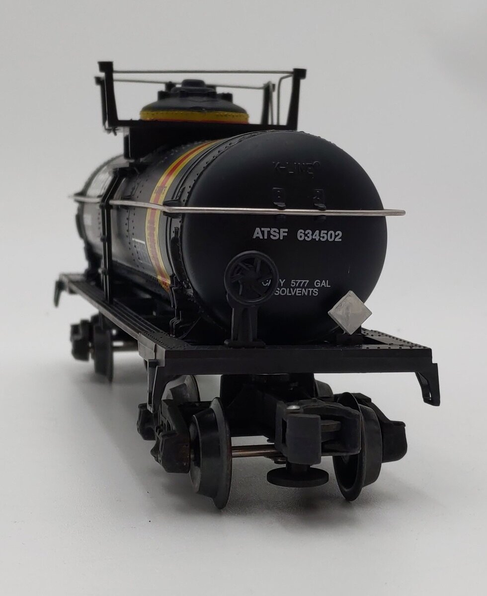 K-Line K-634502 O Gauge Santa Fe Black Single Dome Tank Car #634502 EX/Box
