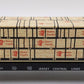 Weaver 324 O Gauge Central New Jersey Bulkhead Flatcar w/Paper Load EX/Box