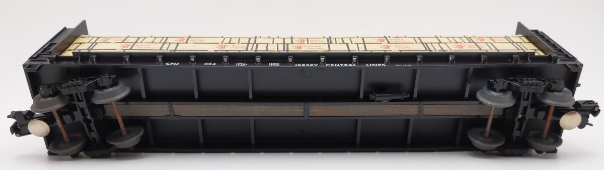 Weaver 324 O Gauge Central New Jersey Bulkhead Flatcar w/Paper Load EX/Box