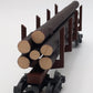 K-Line K663-8018 O Gauge Diecast Skeleon Log Car w/Logs & Stakes #54 LN/Box