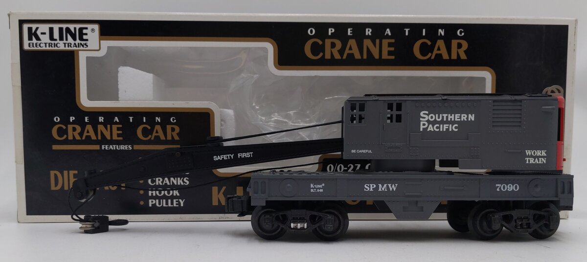 K-Line k681-2031 O Gauge Southern Pacific Lines Diecast Crane EX/Box