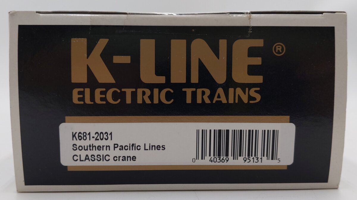 K-Line k681-2031 O Gauge Southern Pacific Lines Diecast Crane EX/Box