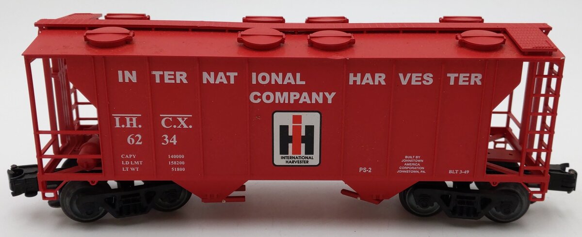 Weaver 6234 O Gauge International Harvester PS-2 Covered Hopper Car (3-Rail) VG/Box