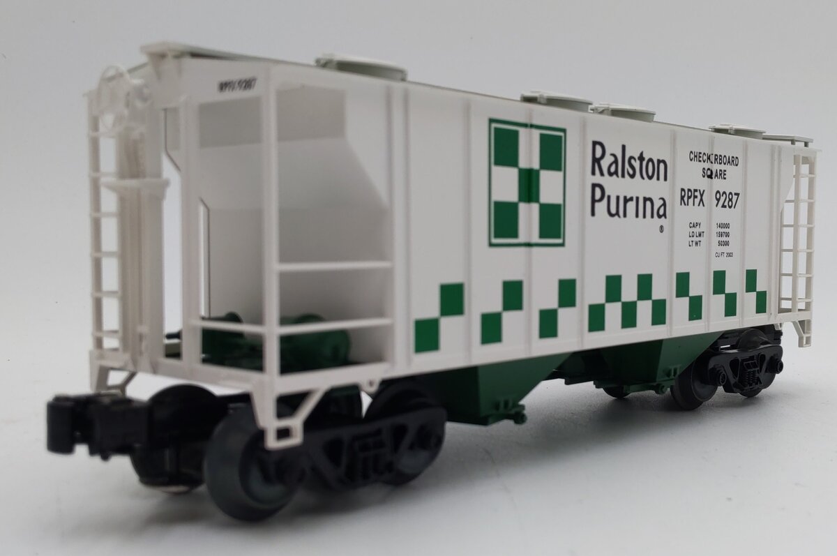 Weaver 9287 O Gauge Ralston Purina Covered Hopper Car (3-Rail) LN/Box