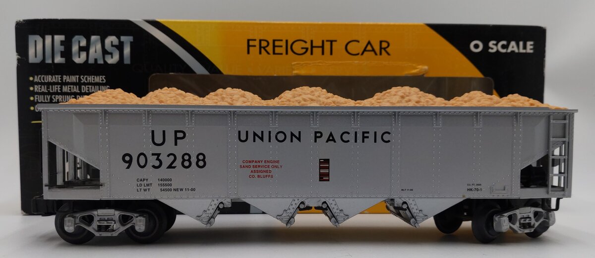 K-Line K623-2115 O Gauge Union Pacific Diecast 4-Bay Hopper #903288 LN/Box