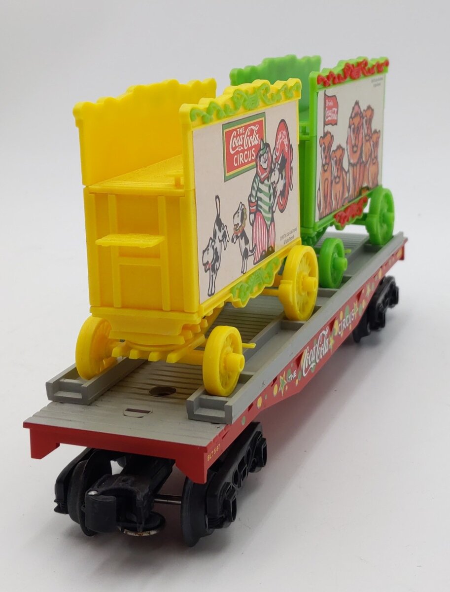 K-Line K666802 O Coca-Cola Circus Flatcar w/Trailers EX/Box