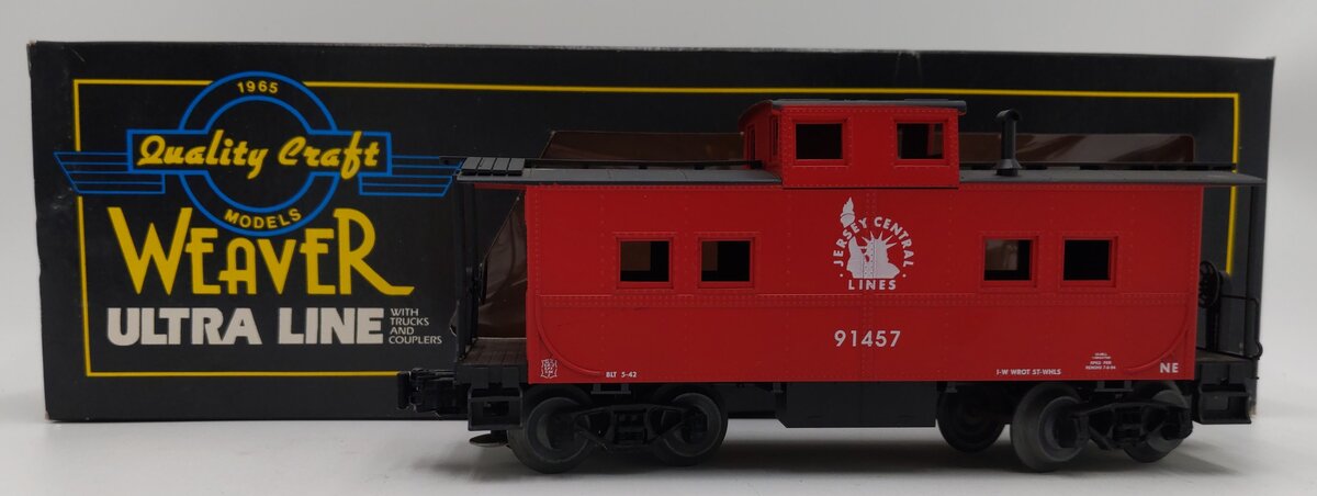 Weaver U2908 O Central New Jersey Caboose #91457 (3-Rail) EX/Box