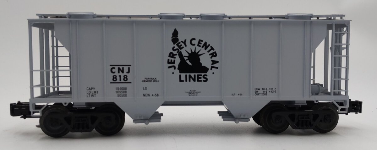 Weaver 818 O Gauge Central New Jersey Lines Covered Hopper #818 (3 Rail) LN/Box