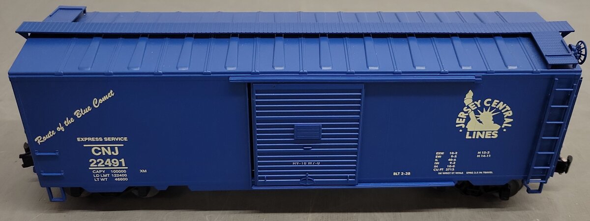 Weaver 22491 Jersey Central Lines PS-1 40' Boxcar (3 Rail) EX/Box