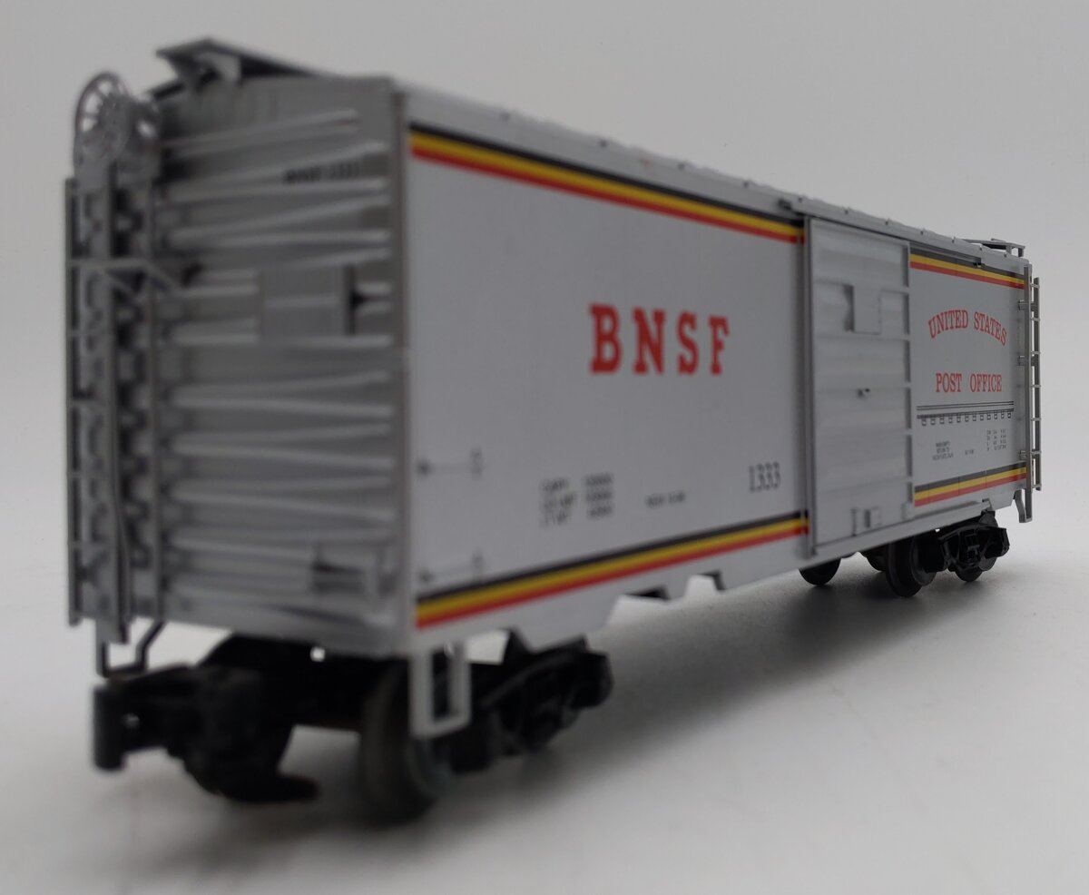 Weaver 1333 O Gauge BNSF U.S. Post Office PS1 40' Boxcar (3-Rail) EX/Box