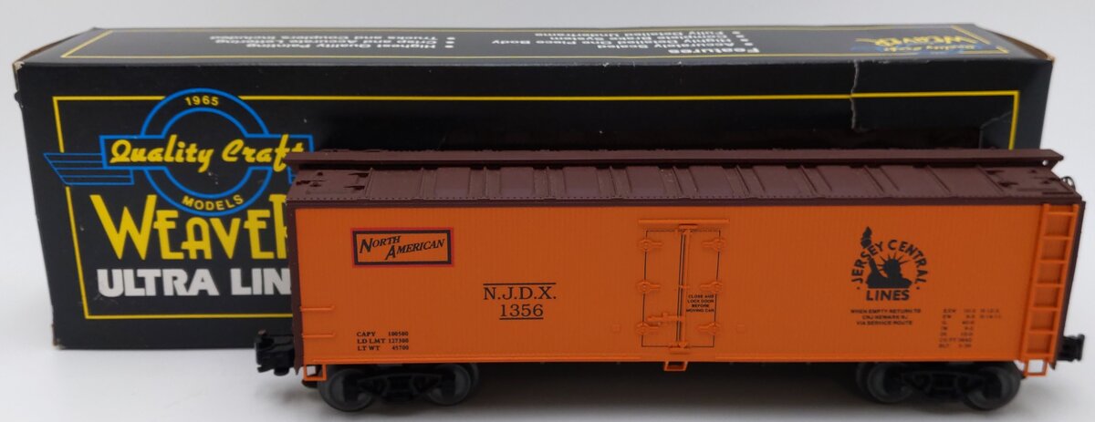 Weaver 1356 O Gauge Central New Jersey Refrigerator Car (3-Rail) EX/Box