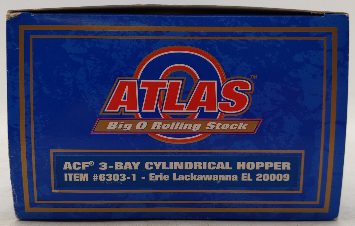 Atlas 6303-1 O EL ACF 3-Bay Cylindrical Hopper #20009 [3-Rail] EX/Box