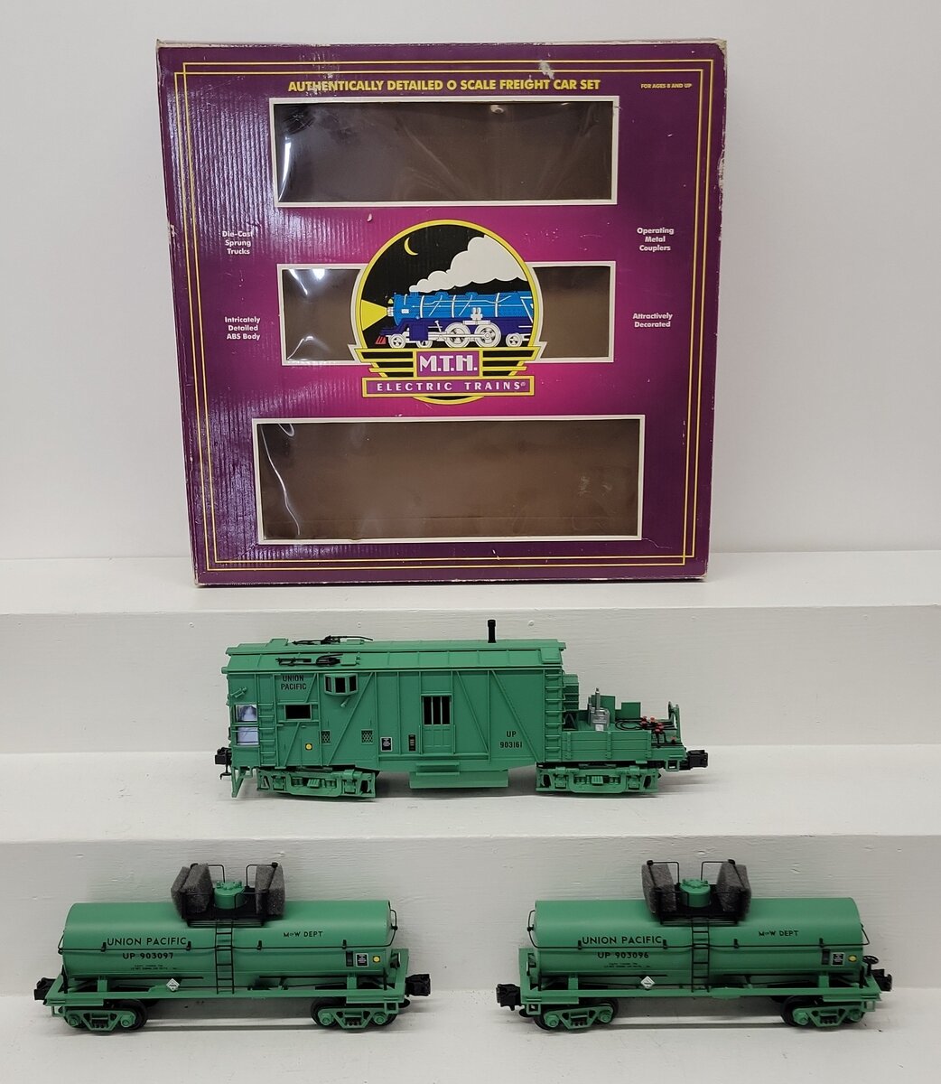 MTH 20-2251-1 O Union Pacific Weed Sprayer Set w/PS2 (Set of 3) EX/Box